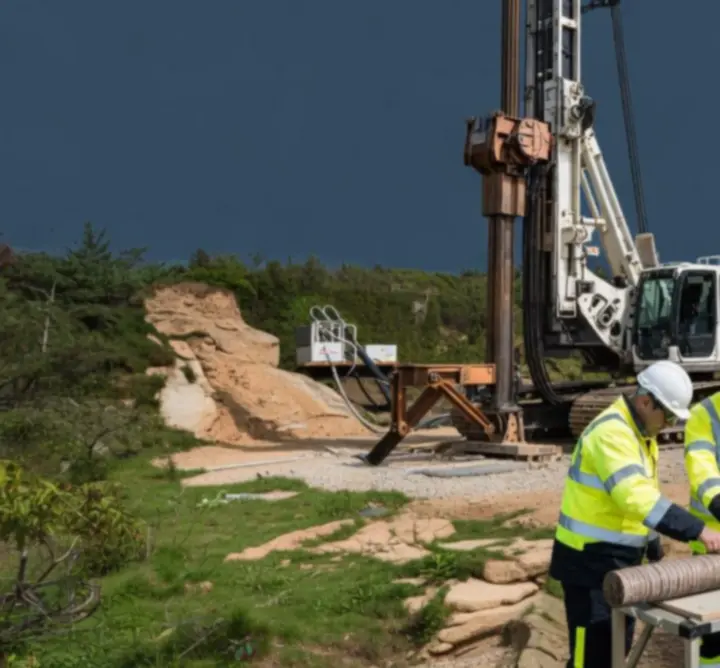 Subsurface geological model visualisation for a major UK infrastructure project.